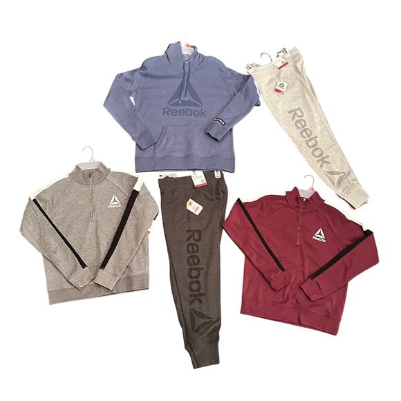 Women’s New SMALL Reebok Jogger or Sweatshirt. CHOOSE 2. - Picture 1 of 9